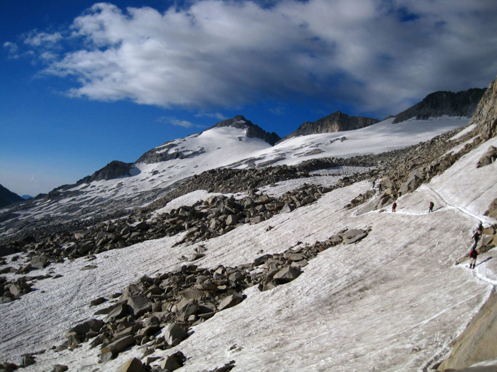 Glaciar del Aneto en julio