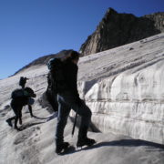 Grieta en glaciar del Aneto