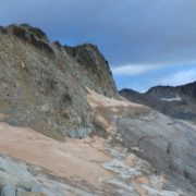 Aspecto del glaciar del Aneto el 5/8/2017. Cía Guías Benasque