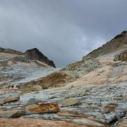 Aspecto del Glaciar del Aneto el 9/8/2017